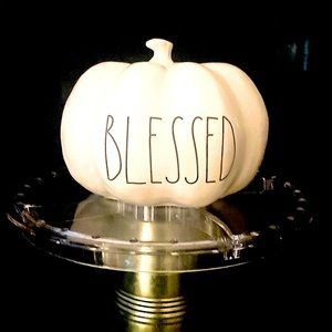 BLESSED Pumpkin by Rae Dunn Artisan Collection By Magenta